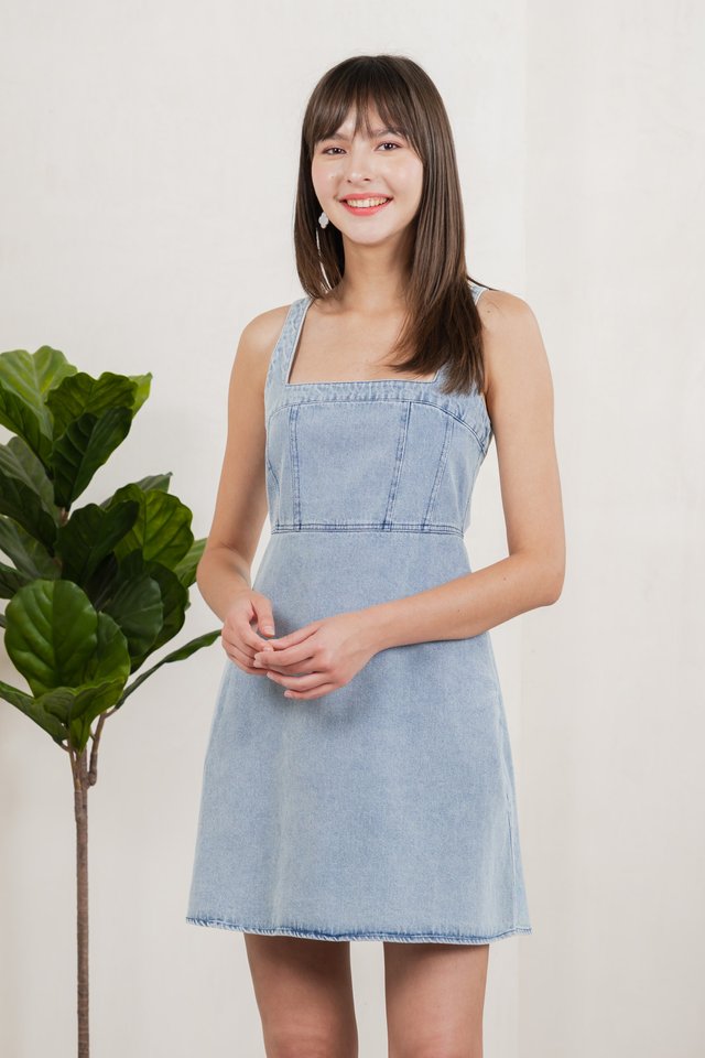 Lisbeth Denim Panel Dress
