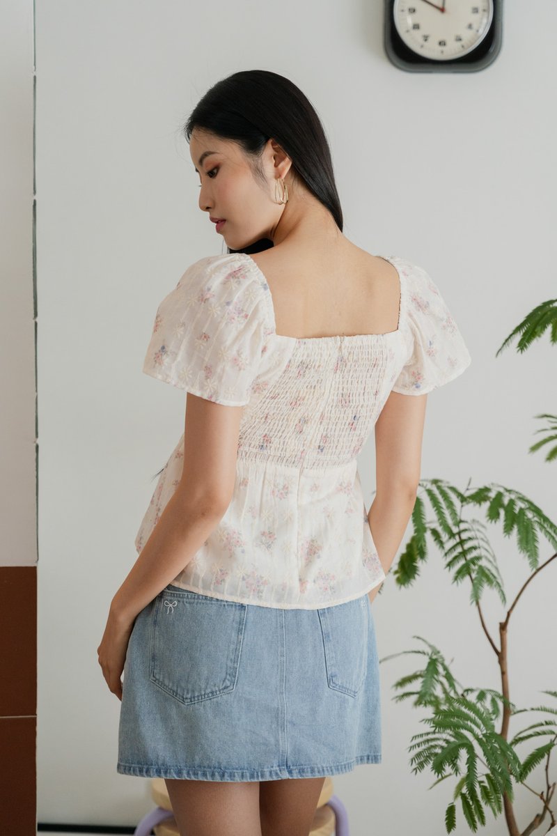 Empath Embroidery Ribbon Top