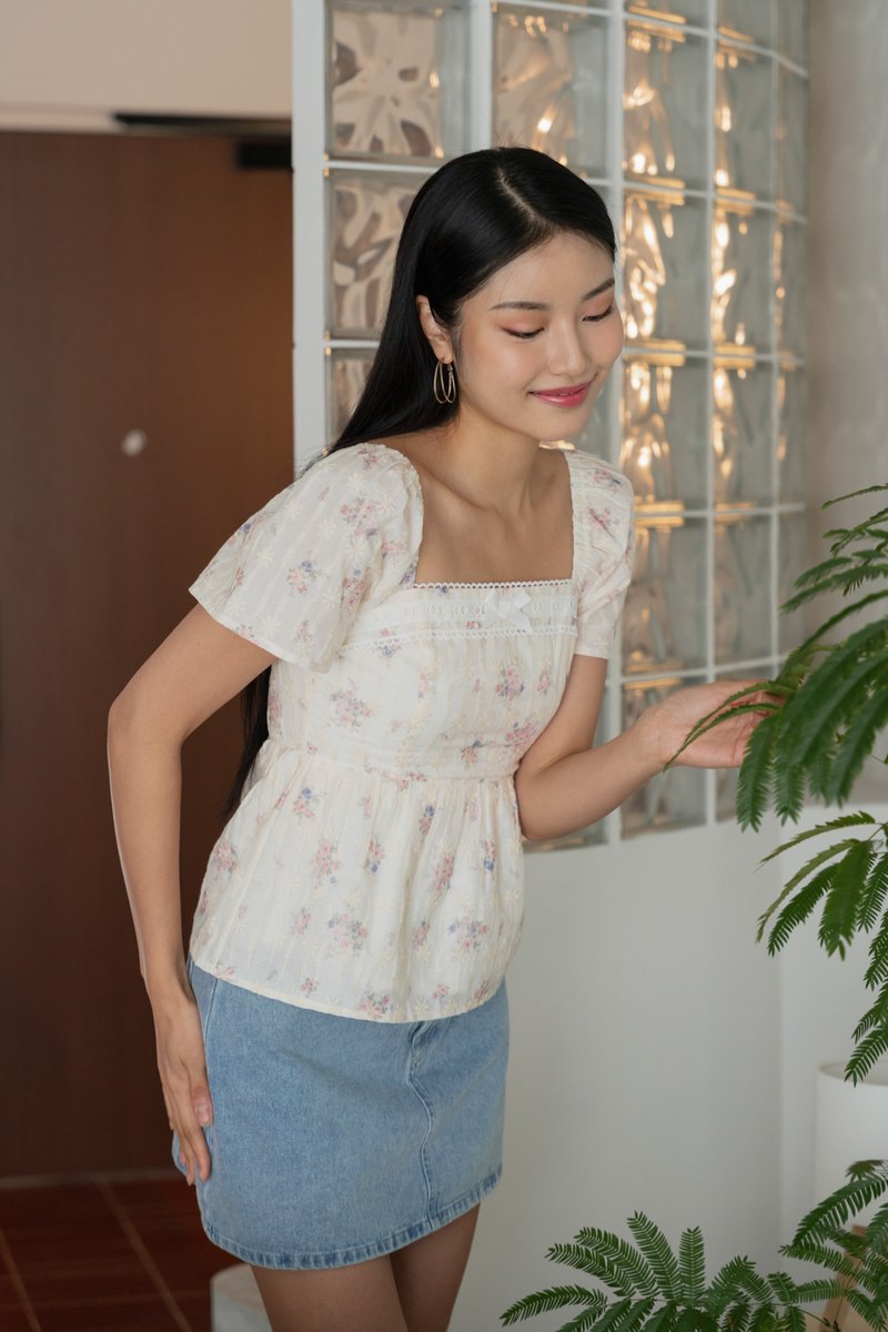 Empath Embroidery Ribbon Top