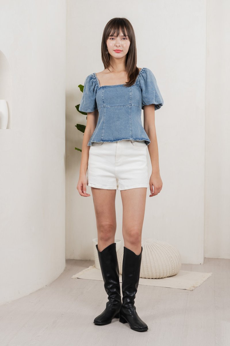 Ulysses Denim Panelled Top