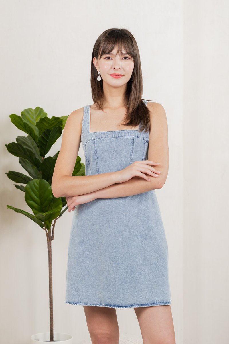 Lisbeth Denim Panel Dress
