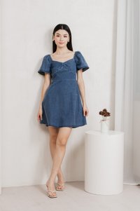 Fawn Denim Sweetheart Dress