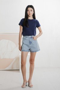 Carrion Panelled Top In Navy