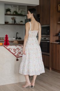 Honor Fleur Camisole Tiered Midi Dress