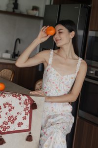 Honor Fleur Camisole Tiered Midi Dress