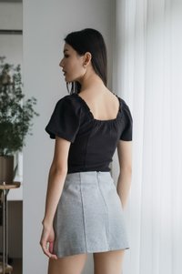 Walter Cotton Skort In Grey