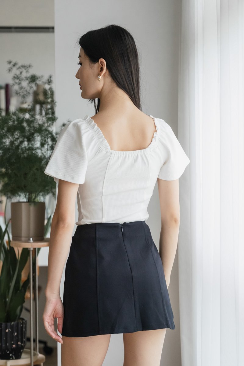 Walter Cotton Skort In Black