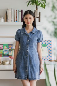 Dovie Denim Shirt Dress