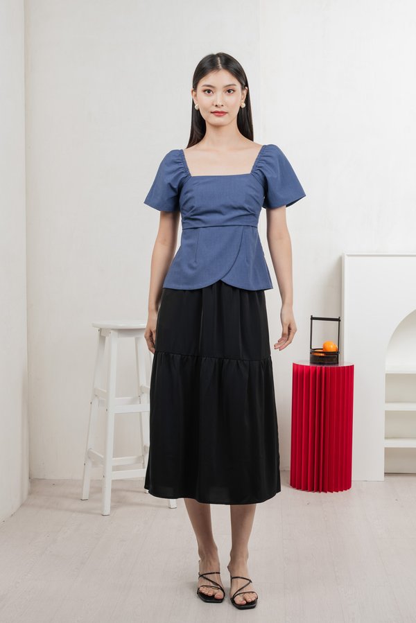 Smith Midi Skirt In Black