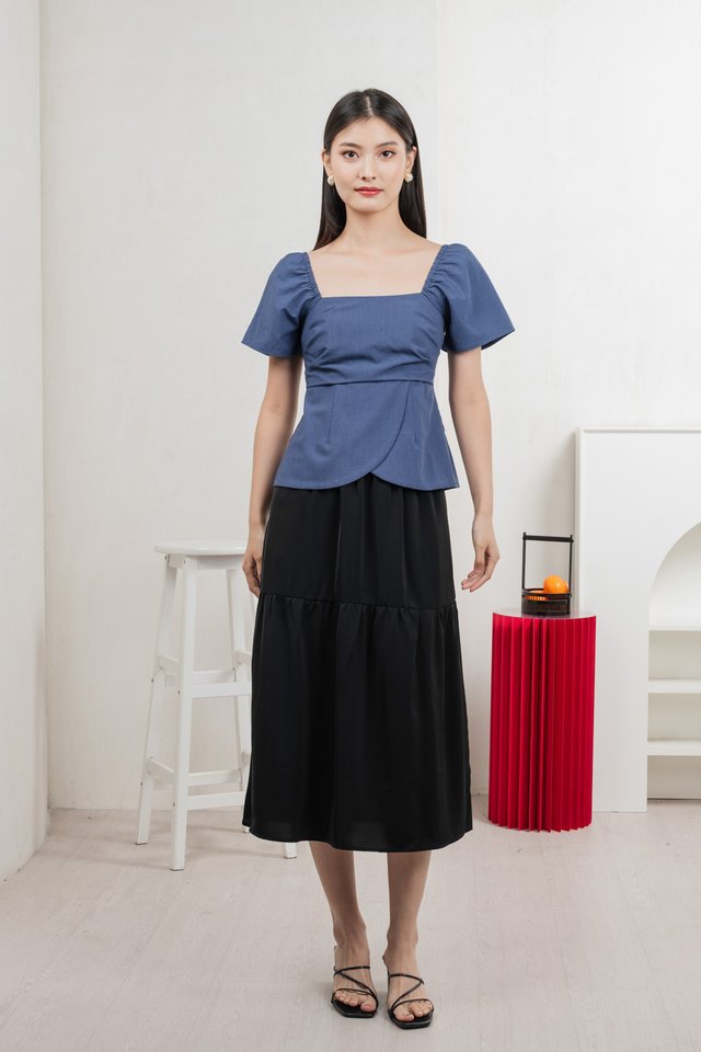 Smith Midi Skirt In Black