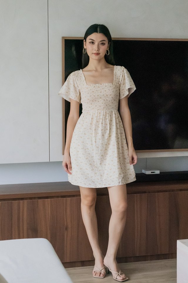 Betty Floral Smocked Dress