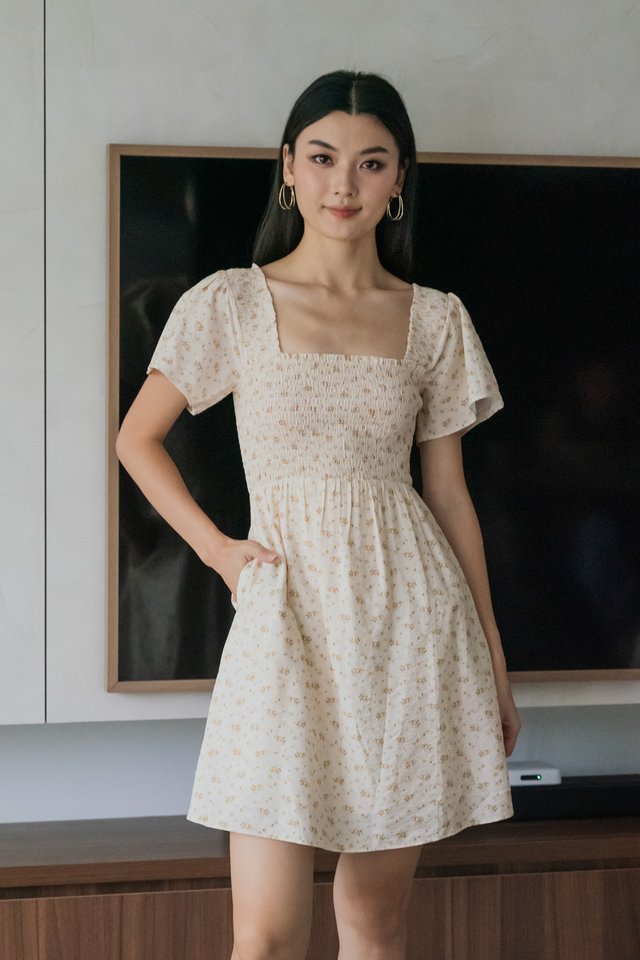 Betty Floral Smocked Dress