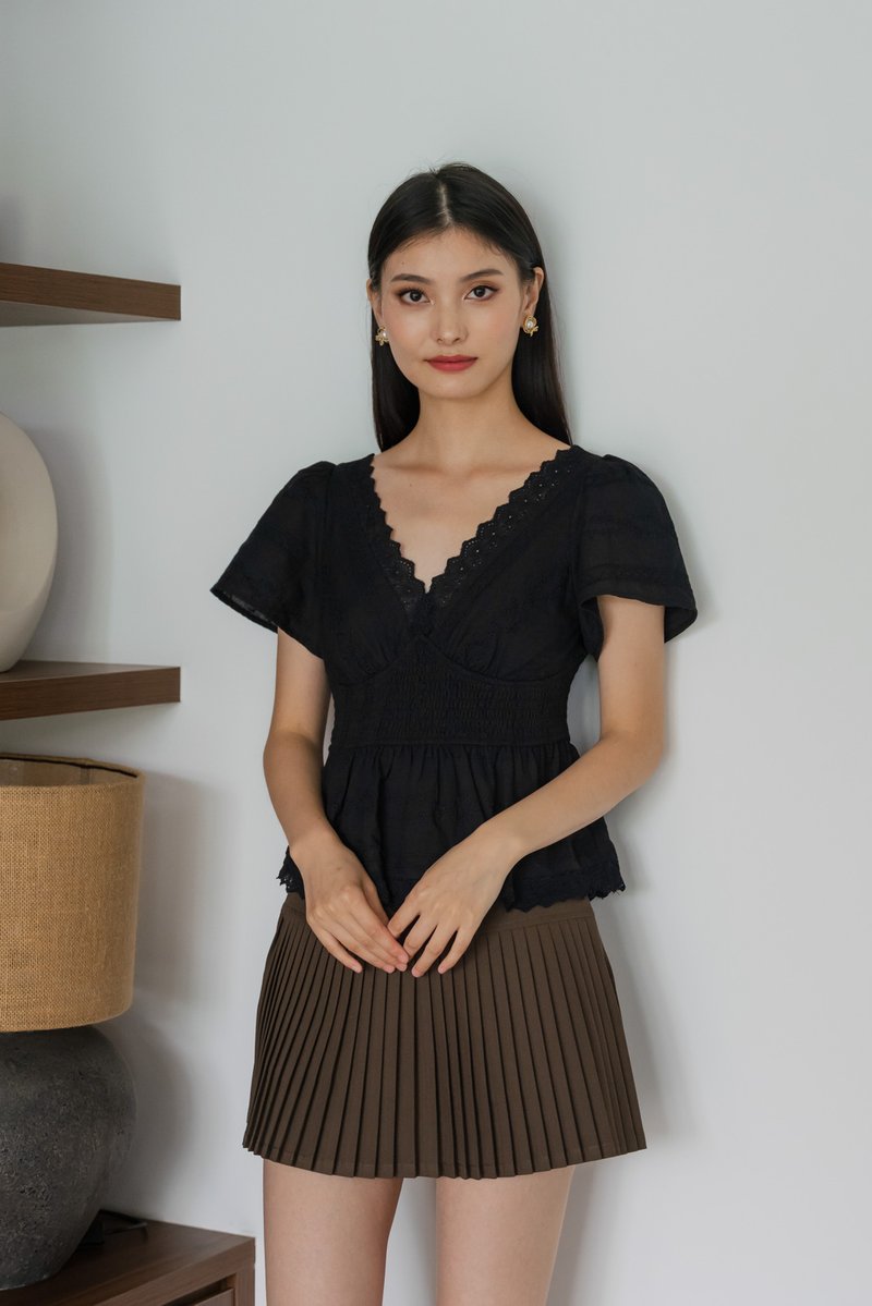 Legacy Pleated Work Skort In Cocoa