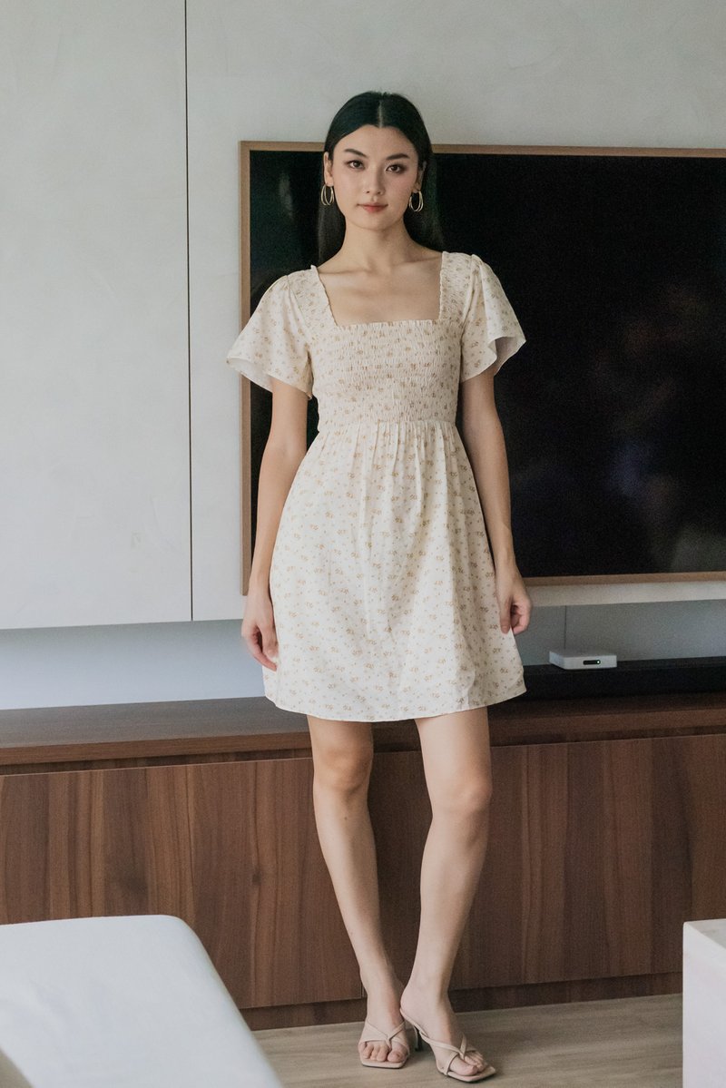 Betty Floral Smocked Dress