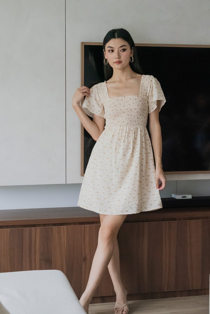 Betty Floral Smocked Dress