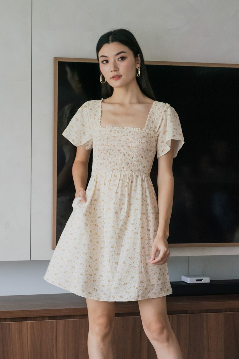 Betty Floral Smocked Dress