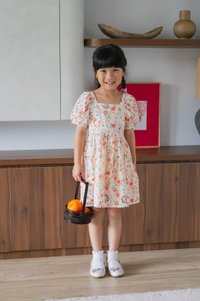 Qin Tulips Eyelet Kids Dress