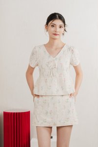 Spring Melody Babydoll Ribbon Top
