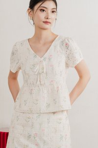 Spring Melody Babydoll Ribbon Top