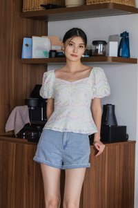 Clouds Daily Denim Short in Light Wash