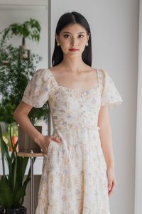 Wonder Eyelet Pintuck Maxi Dress