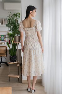 Wonder Eyelet Pintuck Maxi Dress