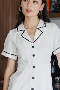 Chester Blazer Romper In White