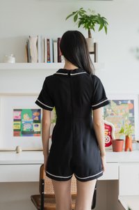 Chester Blazer Romper In Black