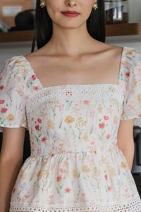 Honor Fleur Lace Top in White
