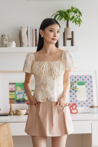 Cheer Ruched Ribbon Top