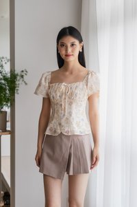 Wonder Ruched Ribbon Top