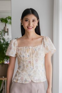 Wonder Ruched Ribbon Top