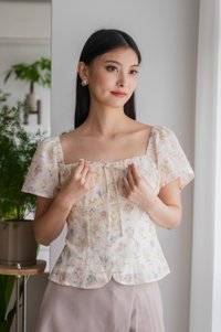 Wonder Ruched Ribbon Top