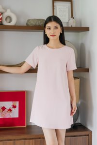 Adams Smooth Work Dress In Soft Pink