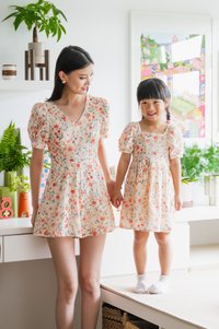 Qin Tulips Eyelet Kids Dress