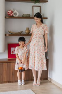 Qin Tulips Eyelet Kids Dress