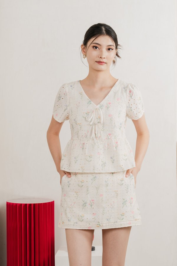 Spring Melody Babydoll Ribbon Top