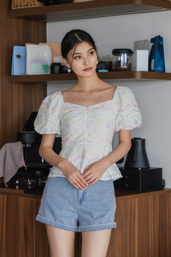Clouds Daily Denim Short in Light Wash