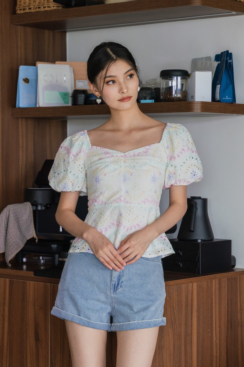 Clouds Daily Denim Short in Light Wash
