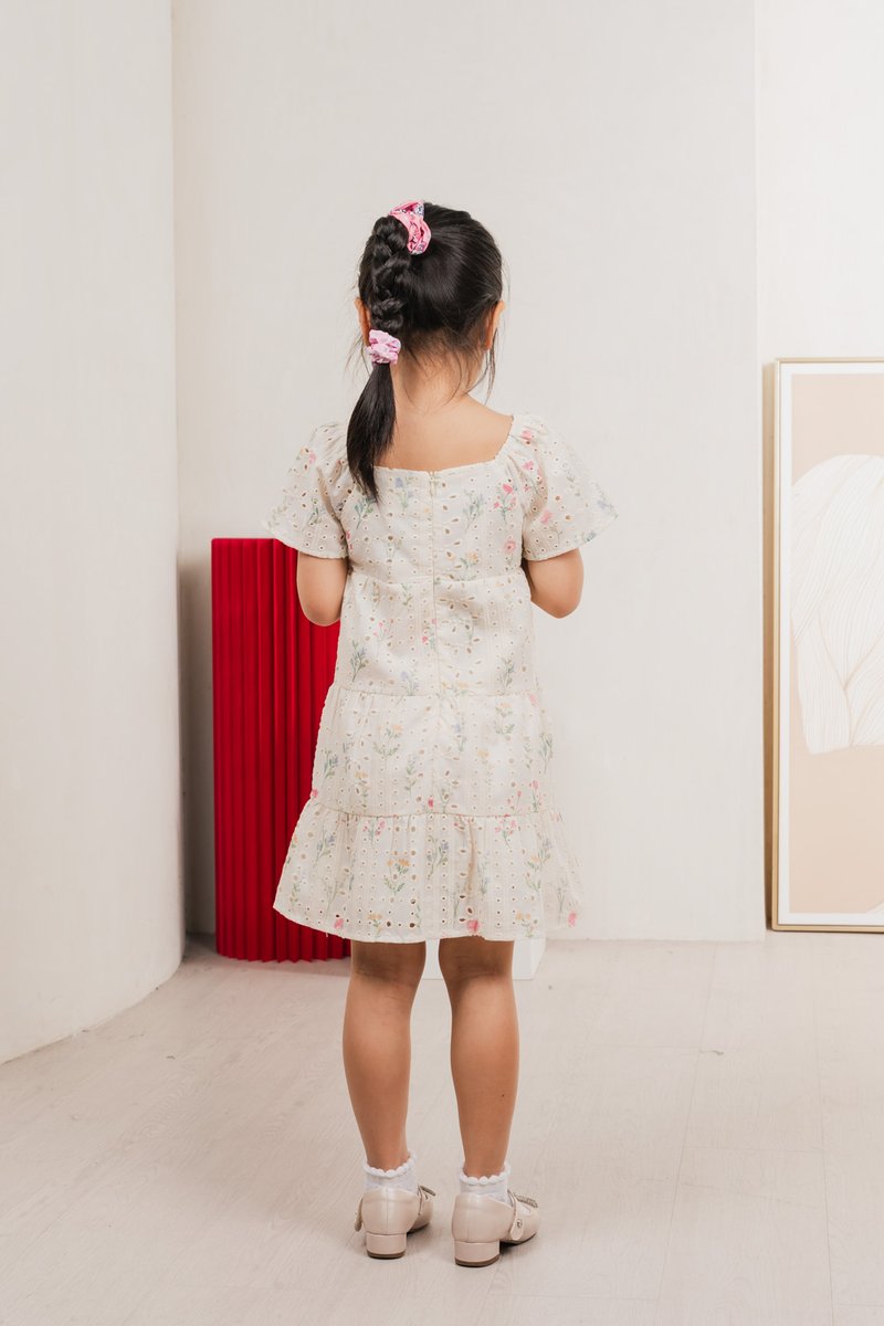 Spring Melody Eyelet Kids Dress