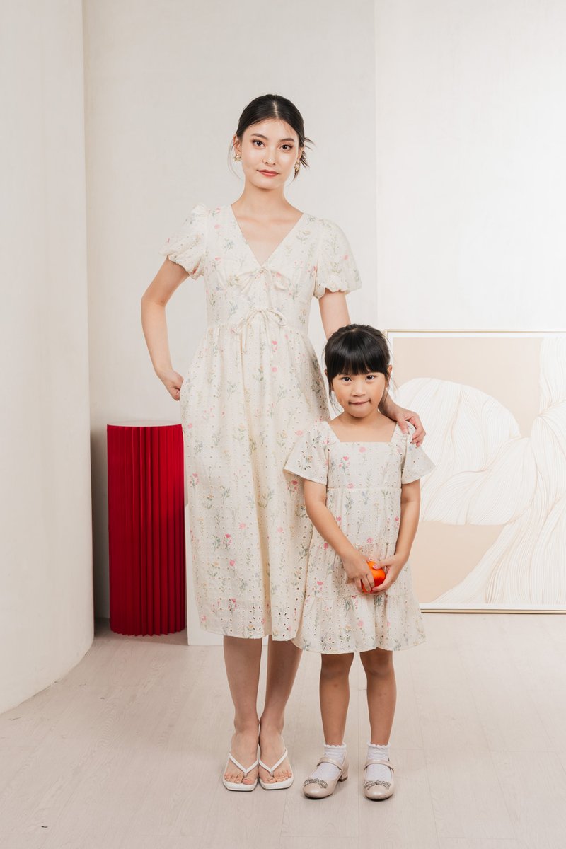 Spring Melody Eyelet Kids Dress