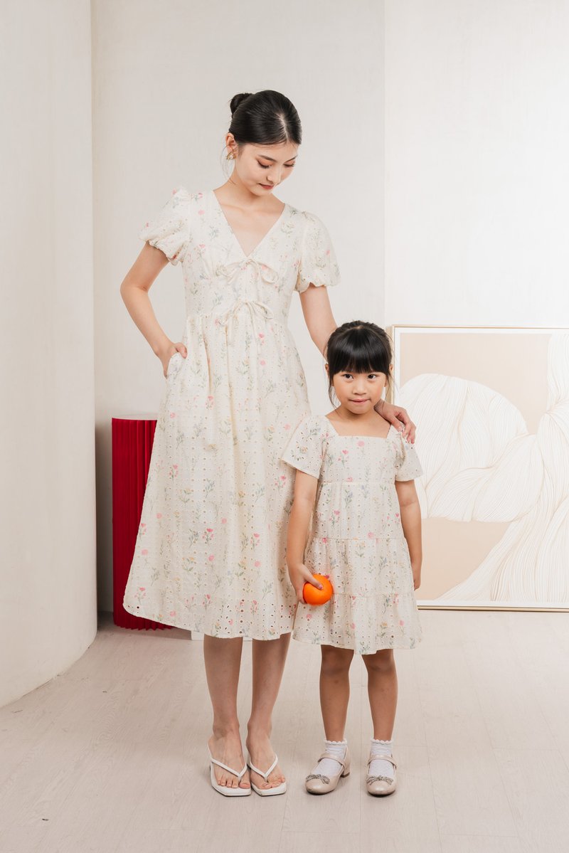 Spring Melody Eyelet Kids Dress