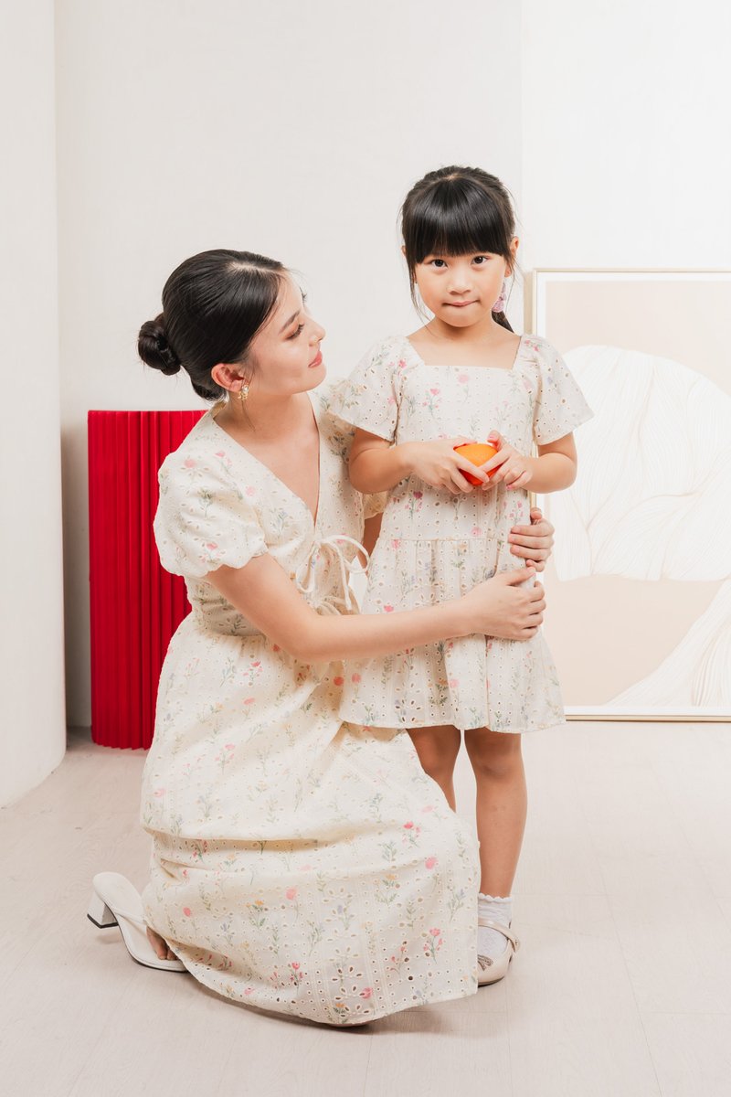 Spring Melody Eyelet Kids Dress
