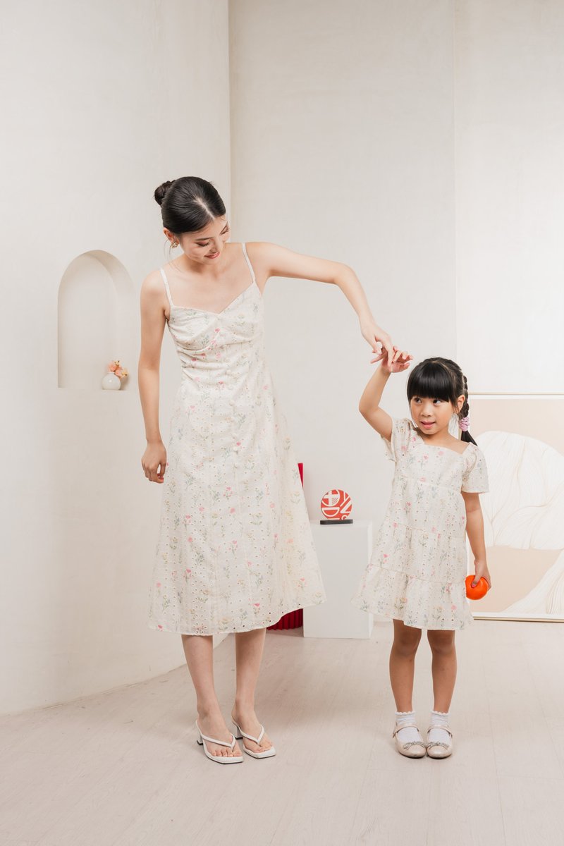 Spring Melody Eyelet Kids Dress