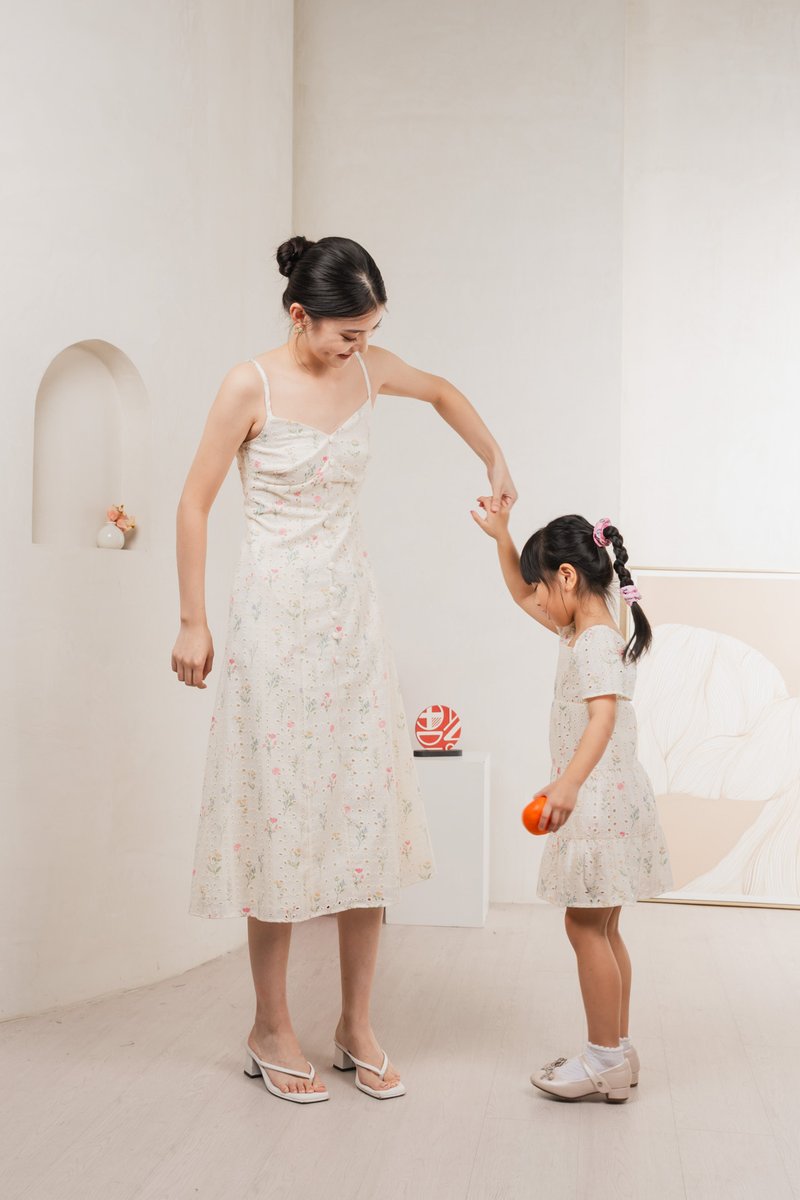 Spring Melody Eyelet Kids Dress