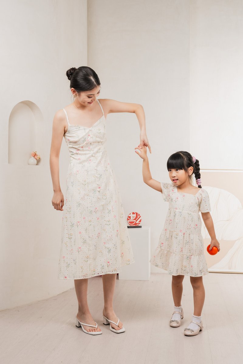 Spring Melody Eyelet Kids Dress