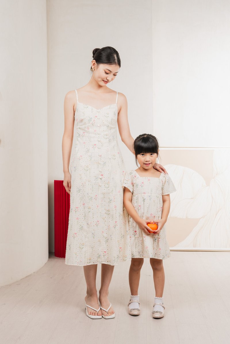 Spring Melody Eyelet Kids Dress