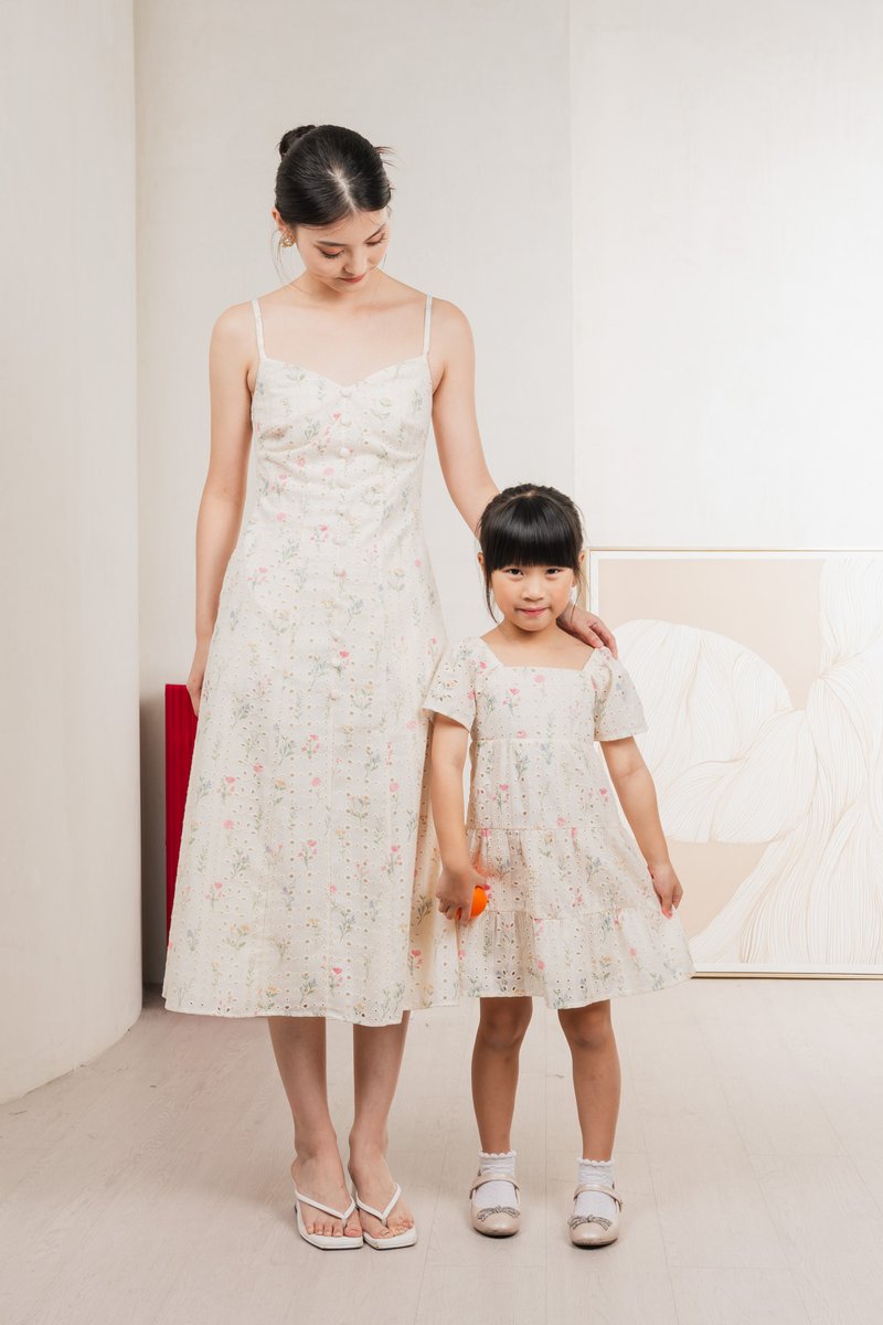 Spring Melody Eyelet Kids Dress