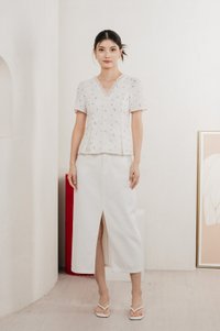 Mathiola Embroidery Lace Top