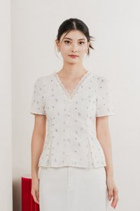 Mathiola Embroidery Lace Top